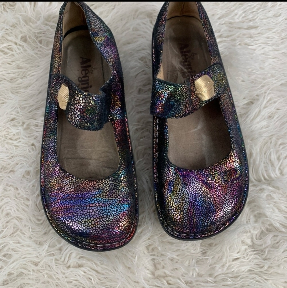 Alegria by PG Lite Rainbow Strap Sandal Shoes Women’s Size 38